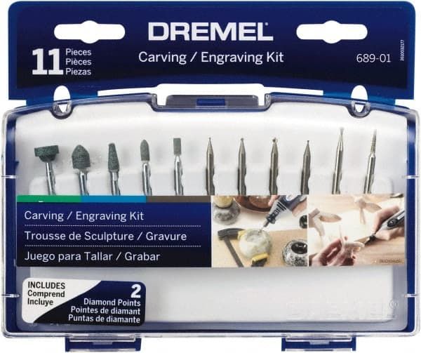 Dremel Carving/Engraving Mini Accessory Kit, 11 Piece