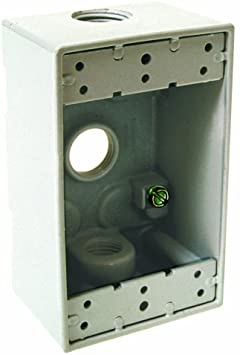 RACO SGL 4HOLE 1/2 KN OUTLET