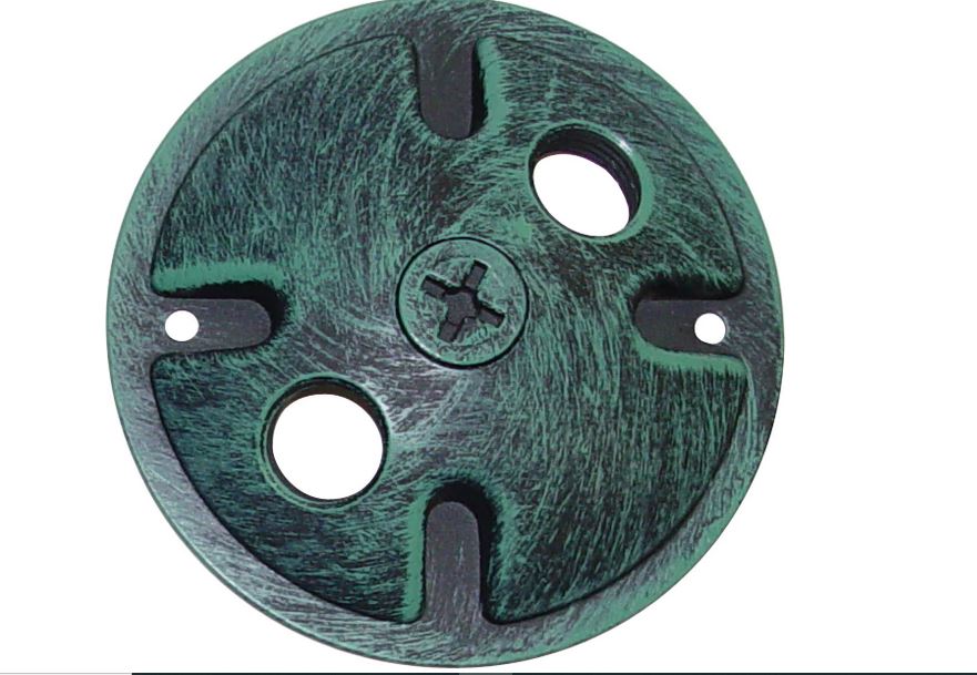 2LIGHT MOUNTING PLATE GREEN