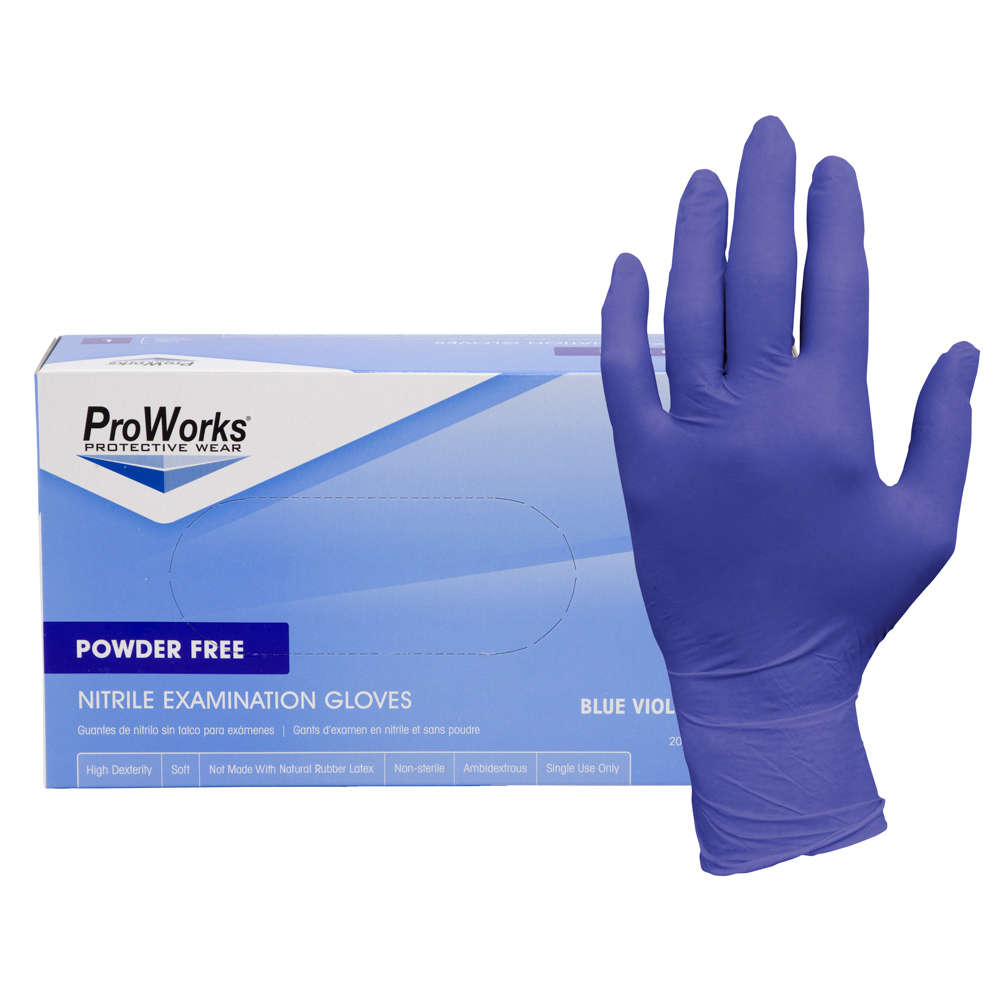 NITRILE PF EXAM GLOVE LATEX BLUE VIOLET XL