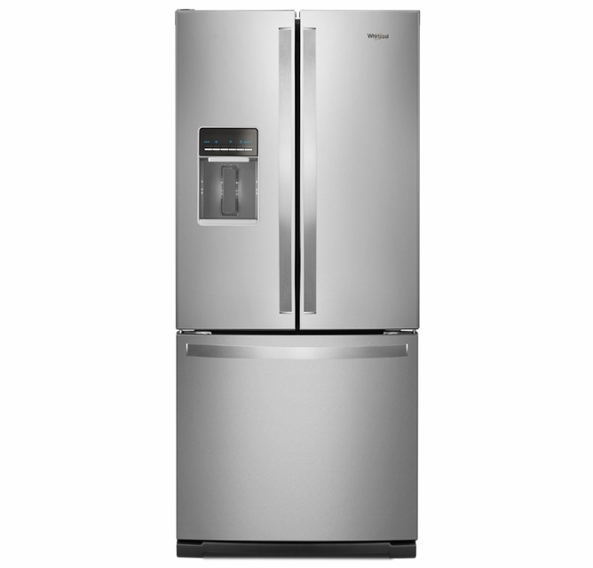 WHIRLPOOL 20 cu. ft. Wide French Door Refrigerator | Stainless Steel