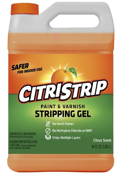 Citristrip HCSG803 Paint and Varnish Stripping Gel, Liquid, Orange