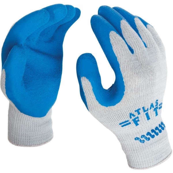 GLOVE GRAY W/BLUE COATING XL