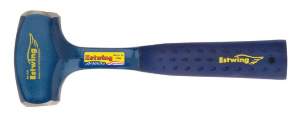 Estwing B3-3LB Drilling Hammer, 3 lb Head, Steel Head, 11 in OAL, Blue