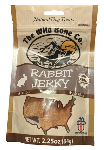 The Wild Bone Co. Rabbit Jerky Dog Treat, 2.25 Oz.