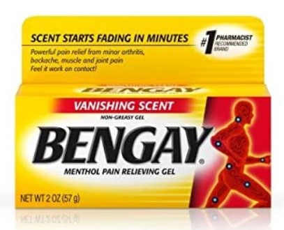 Bengay Vanishing Scent Menthol Pain Relieving Gel, 2oz