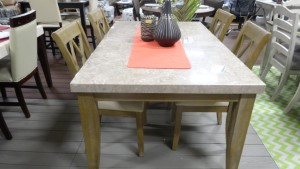 5PC DINING MARBLE TOP SET