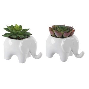 CERAMIC ELEPHANT POT