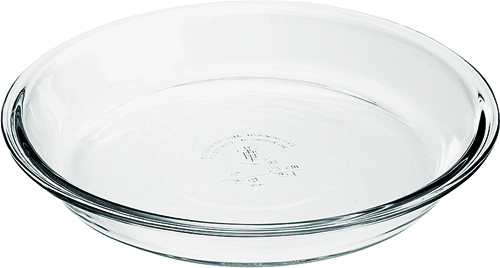 Oneida Oven Basics 82638L11 Pie Plate, 1.5 qt Capacity, Glass, Clear