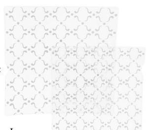 CLR/SIL Pattern Dinner Plate 10P