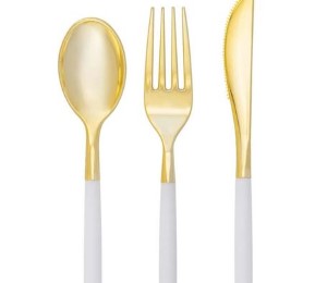 Chic CLR Gold Combo Cutlery 32P