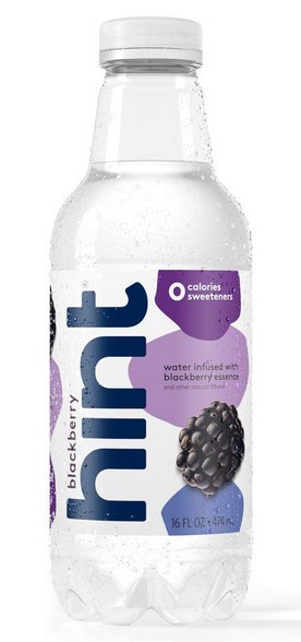 Hint Premium Blackberry Essence Water Bottles, 16oz