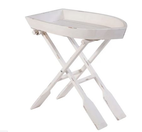 OAR ACCENT TABLE IVORY