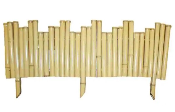 Vigoro Natural Pipe Organ 8 in. Bamboo Garden Fence