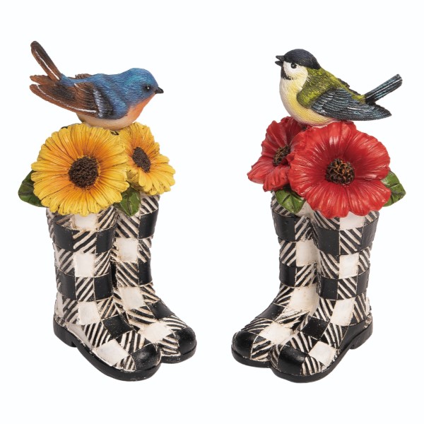 Res Bird On Checker Boot