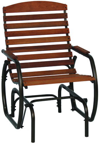 Seasonal Trends Country Garden Glider, Hardwood, Powder-Coated Bronze