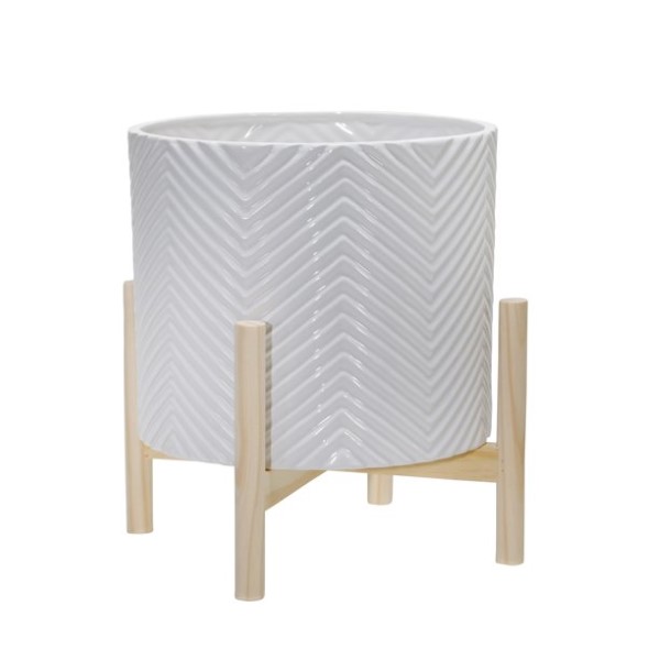 Chevron planter W/Stand SET