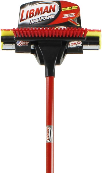 Roller Mop with Scrub Brush