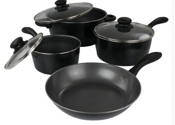 ARMADA 7PC CS COOKWARE SET BLK