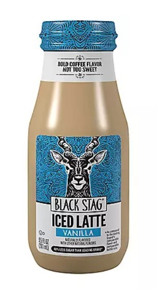 Black Stag Iced Latte Vanilla Flavored Ready to Drink 9.5oz.