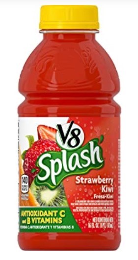 V8 Splash Strawberry Kiwi Juice, 16oz.