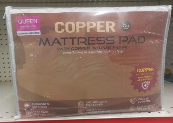 Copper mattress pads QUEEN