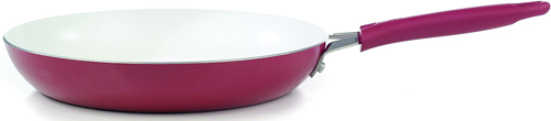 T-fal C9430764 Saute Pan with Cover, Aluminum, Red