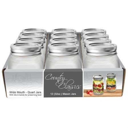 JAR CANNING WIDE MOUTH GLS 32Z