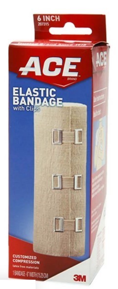 ACE 6" Elastic Bandage with Clips