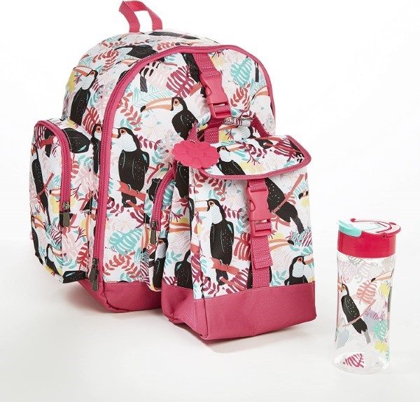 LOLA BACKPACK PINK TOUCAN TROPIC