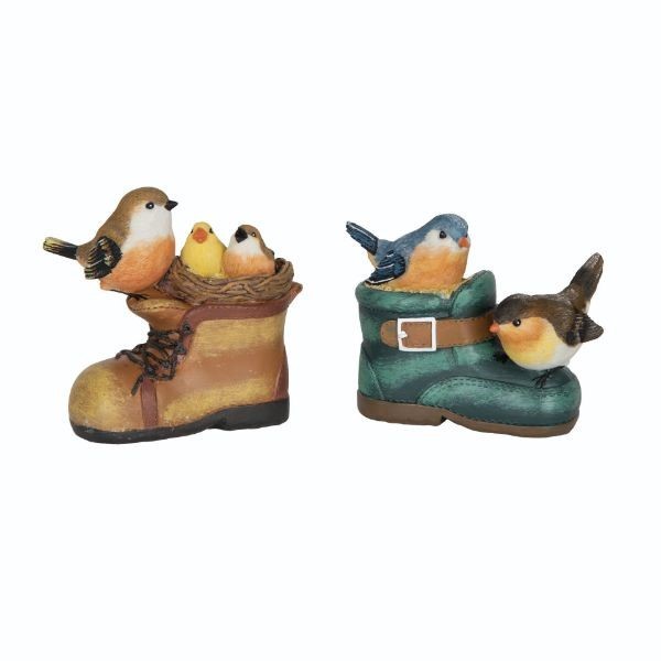 Res Birds In Boot Decor