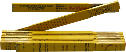 Cresent Lufkin Red End T656N Wood Rule, SAE, Wood, 6 ft L, White/Yellow