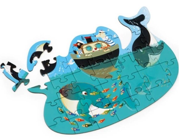 Contour Puzzle Whales 31 pcs