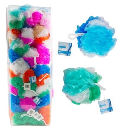 Bath Sponge 2-Tone/Tricolor/ Solids - Assorted