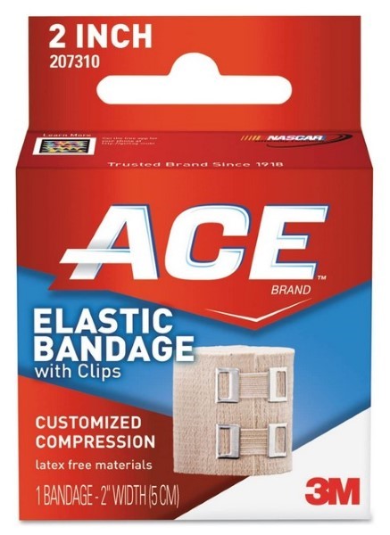 Ace Elastic Bandage W/Clips 2"