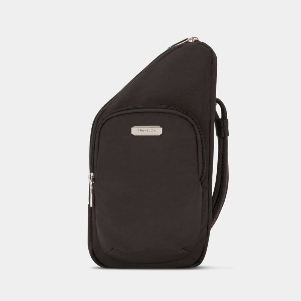 Travelon Anti-Theft Essentials Mini Asymmetric Crossbody Bag