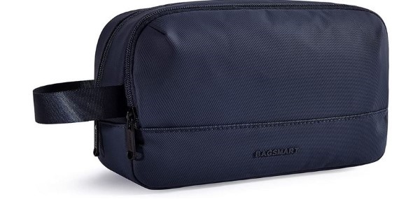 Travel Lightweight Shaving Bag Fits Full Sized Toiletries, Blue