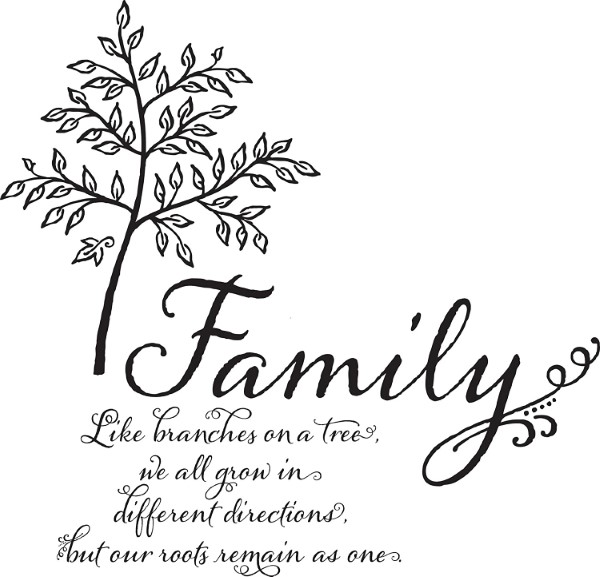 FAMILY TREE WALL QUOTE DECALS