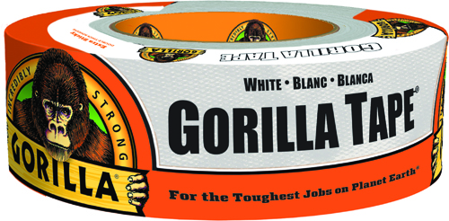 Gorilla 6025001 Heavy-Duty Duct Tape, 30 yd L, 2 in W, Rubber Adhesive,