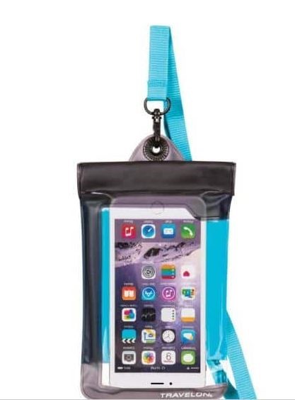 Travelon Blue Waterproof Smart Phone Pouch