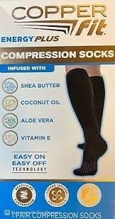 Copper Fit Energy Plus Compression Socks Size S/M