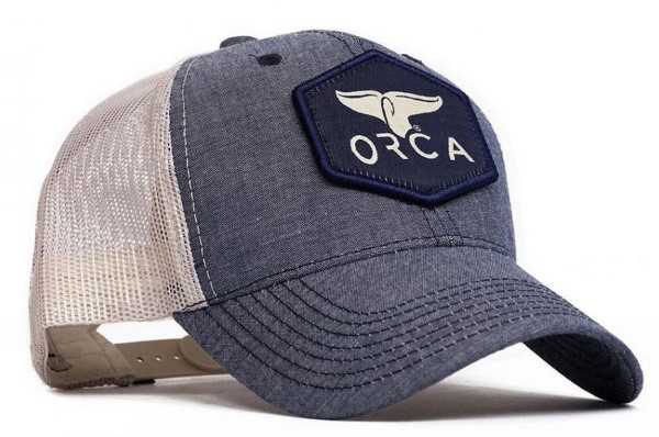 ORCA Heather Blue Patch Hat