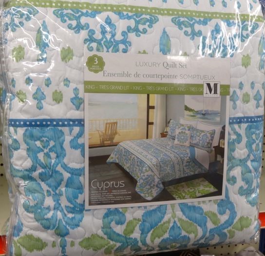 QUILT 3PC SET CYPRUS KING