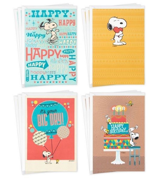 Peanuts Snoopy Assorted Birthday Cards