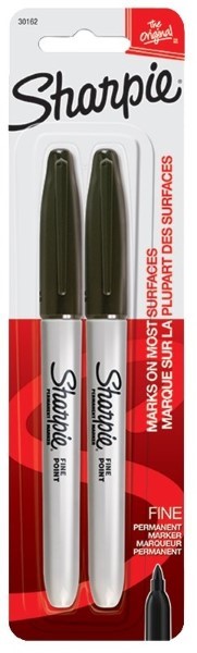 Sharpie 30162PP Permanent Marker, Fine Black Lead/Tip
