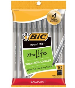 BIC BLACK INK PENS 10CT