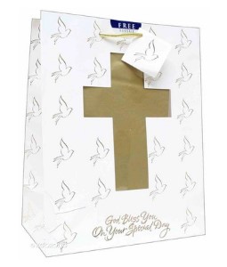 Confirmation/Communion with Tissue Paper & Gift Tag - Large