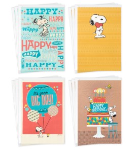 Peanuts Snoopy Assorted Birthday Cards