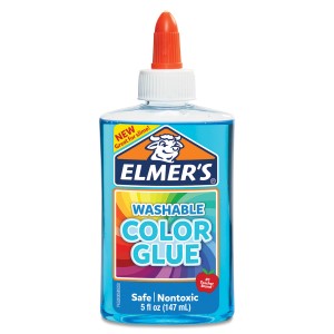 ELMER TRANSPARENT GLUE BLUE 5oz