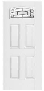 36X80  FIBERGLASS SM CAMBER WHITE DOOR